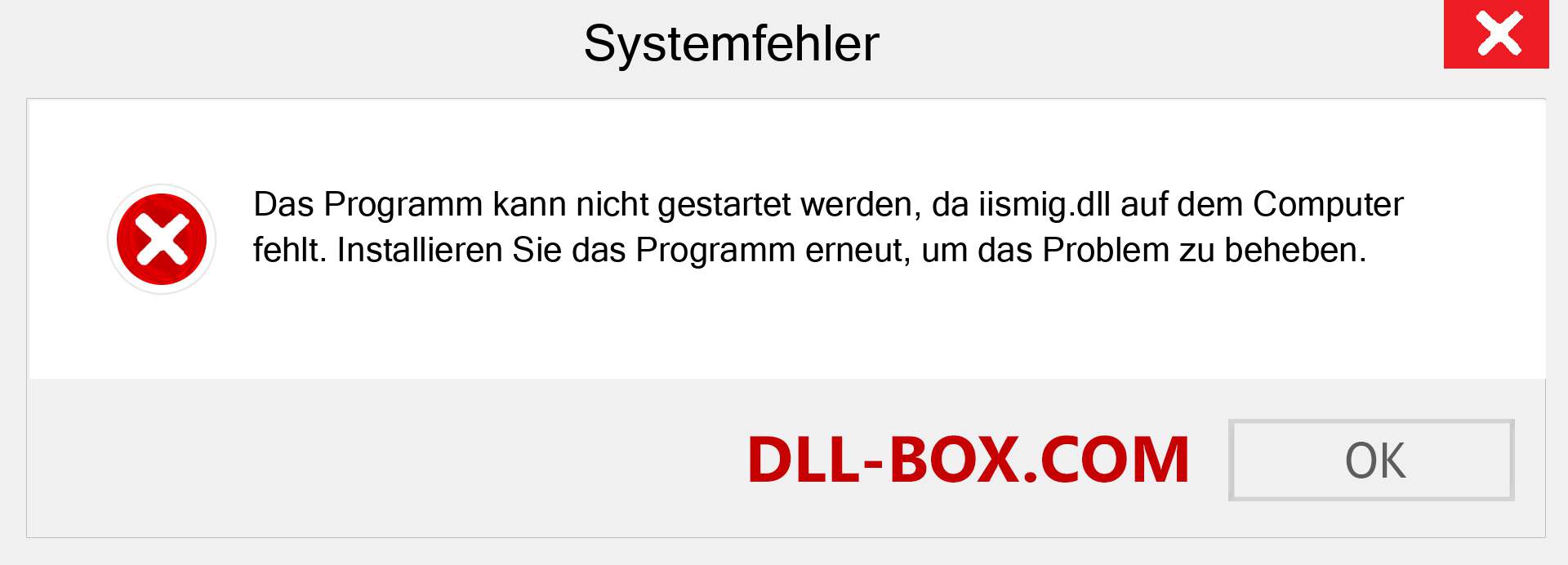 iismig.dll-Datei fehlt?. Download für Windows 7, 8, 10 - Fix iismig dll Missing Error unter Windows, Fotos, Bildern